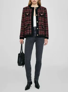 Anine Bing - Cherry Plaid Lydia Jacket