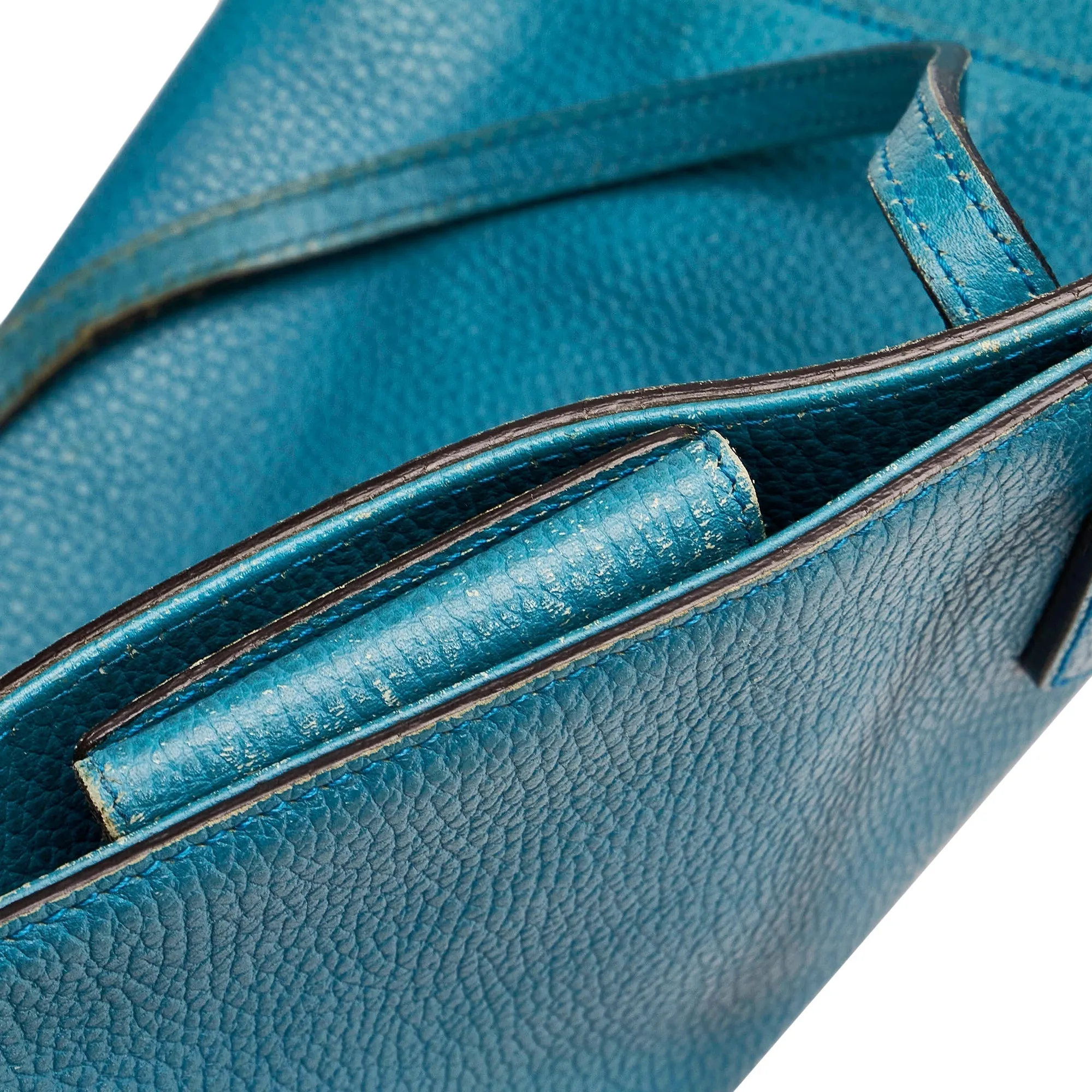 Blue Gucci Medium Swing Leather Tote Bag