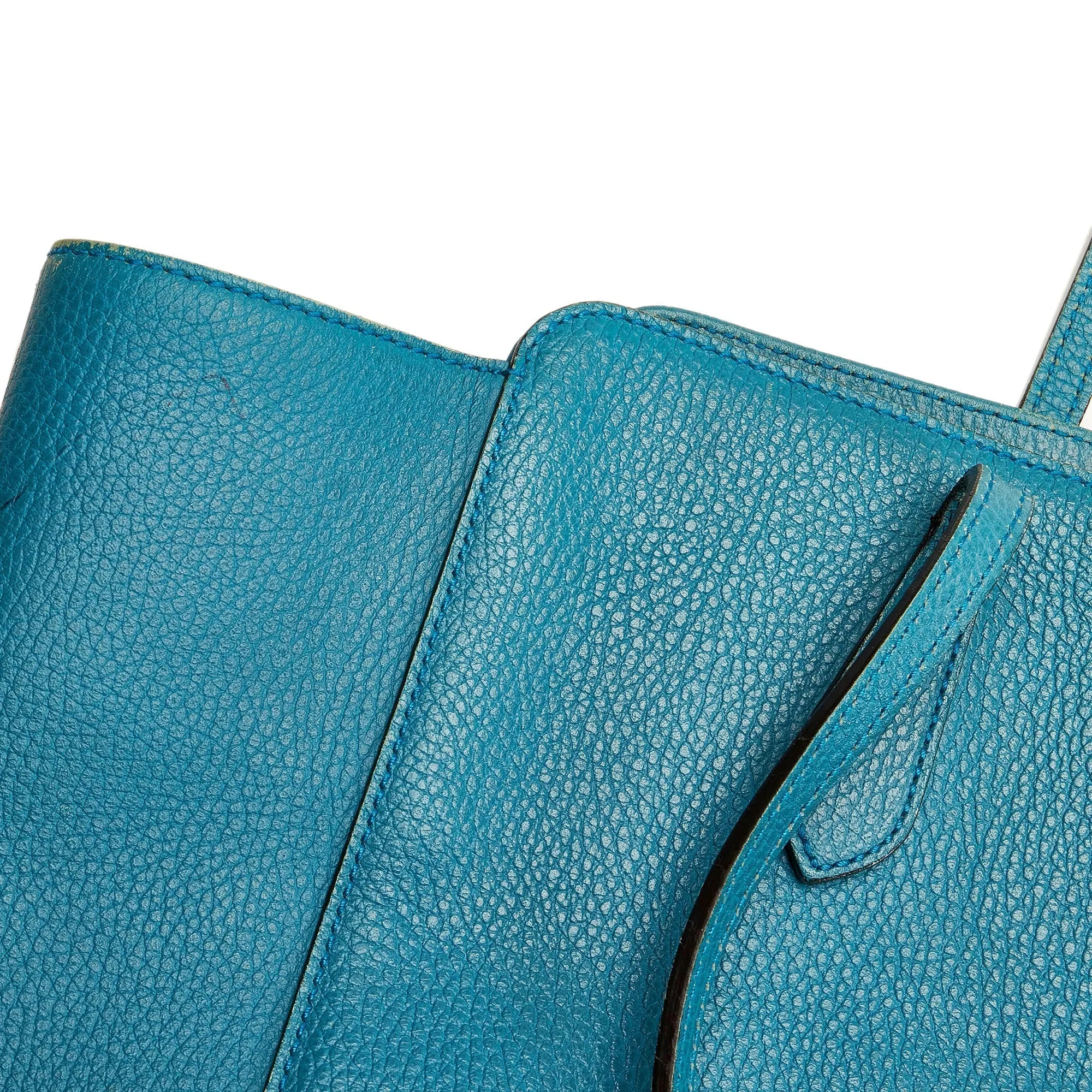 Blue Gucci Medium Swing Leather Tote Bag