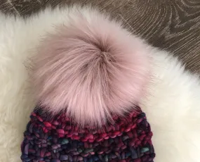 Blushing Faux Fur Pom Pom
