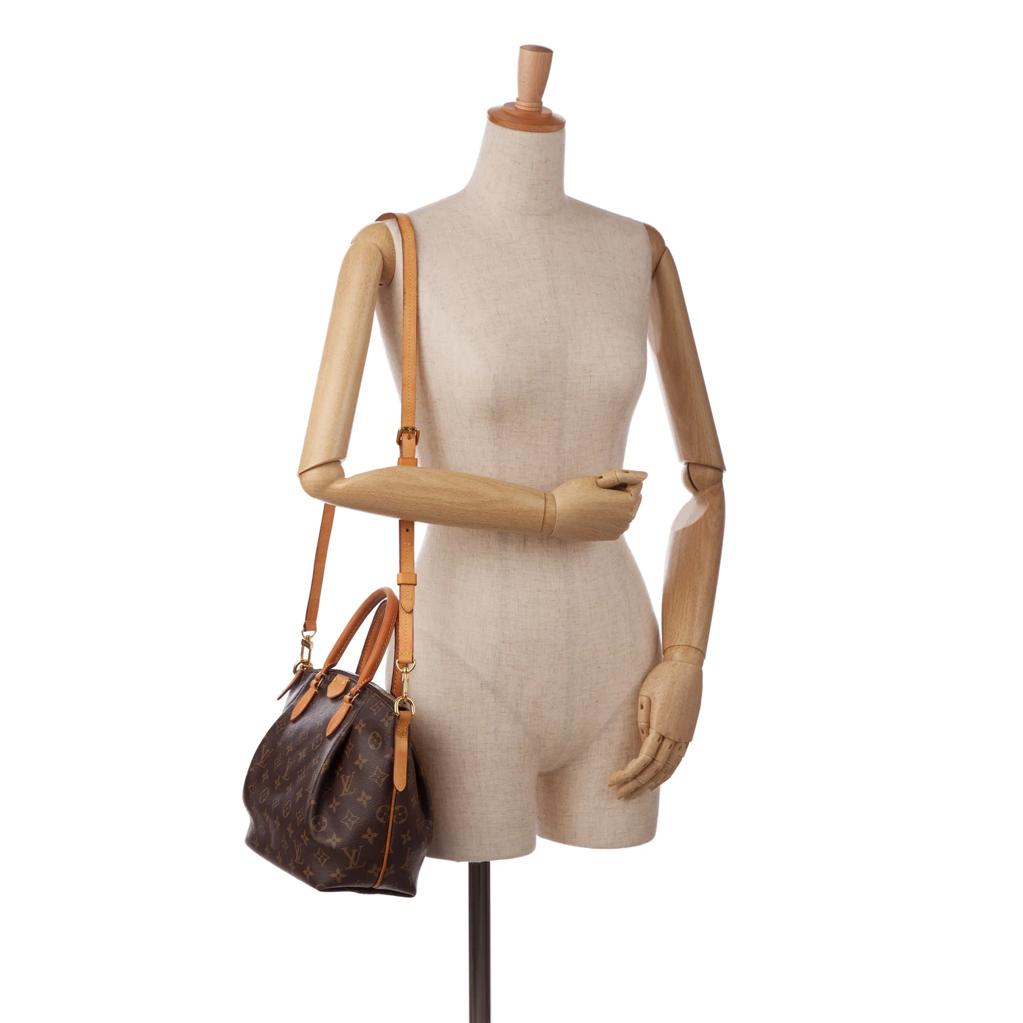 Brown Louis Vuitton Monogram Turenne PM Satchel