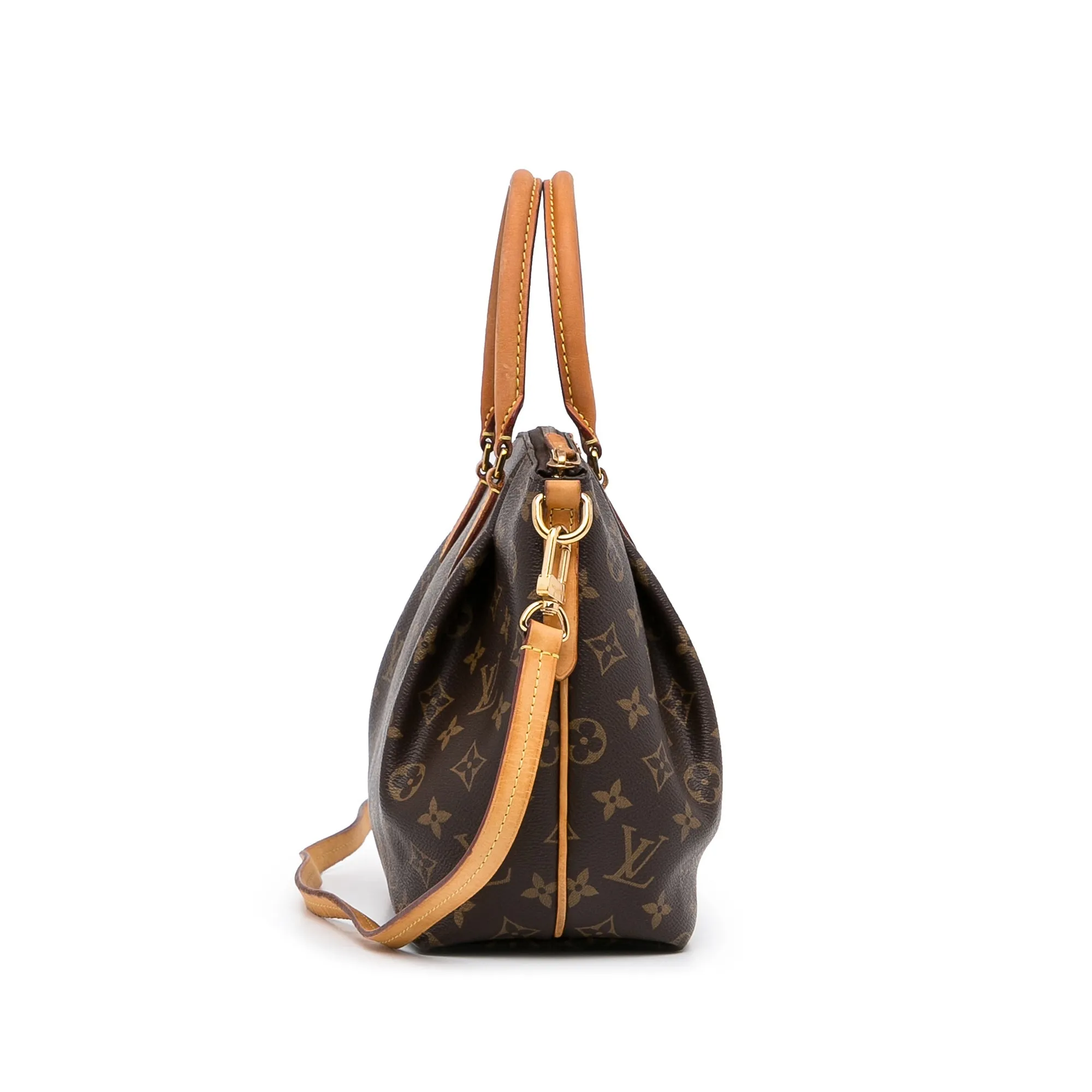 Brown Louis Vuitton Monogram Turenne PM Satchel