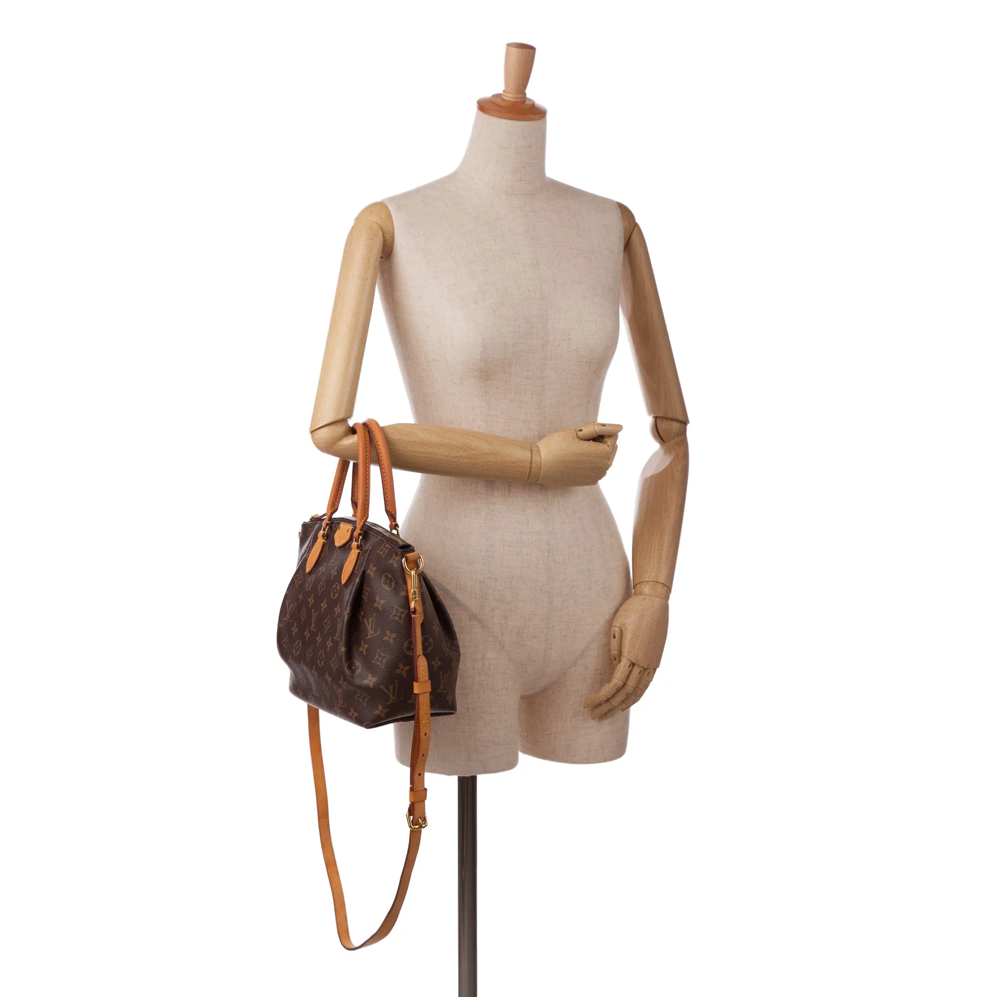 Brown Louis Vuitton Monogram Turenne PM Satchel