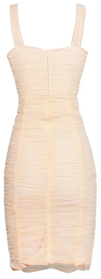 Jewel-Embellished Mesh Dress