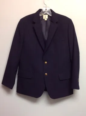 Lands End Size 14 Navy Polyester Blend Big Boys Blazers