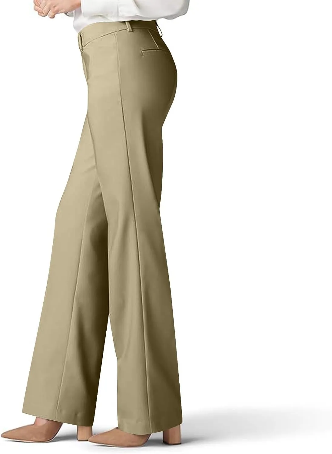 Lmdudan 2025 Dress Pants Women Work Business Pants Tummy Control Office Straight Leg Trousers High Waisted Ladies Slacks