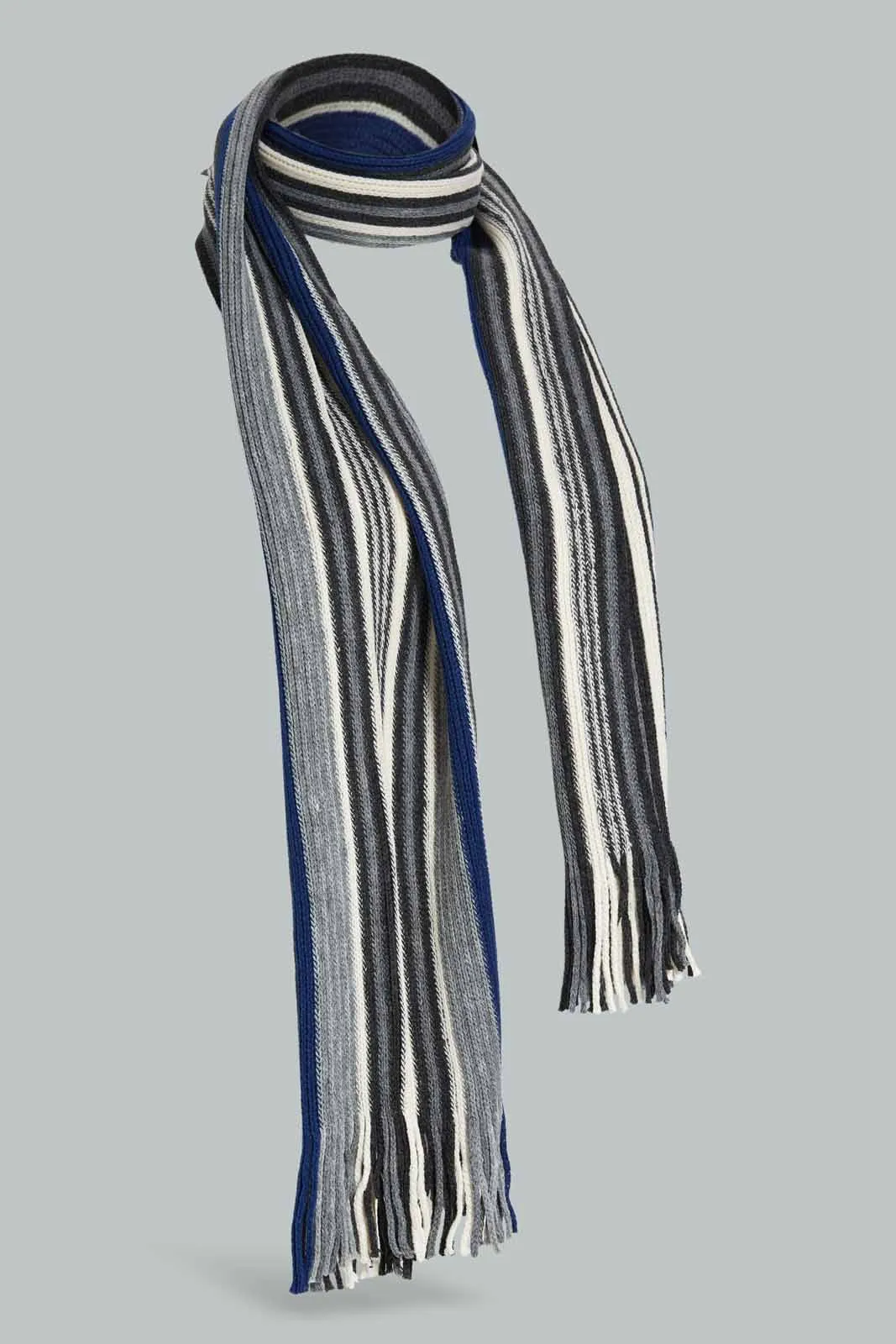 Men Multicolour Striped Scarf