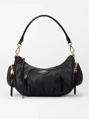 MZ Wallace Small Chelsea Shoulder in Black Bedford