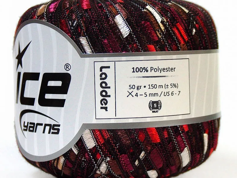 Trellis Ladder Yarn - Berry Truffle