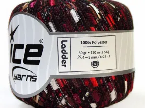 Trellis Ladder Yarn - Berry Truffle
