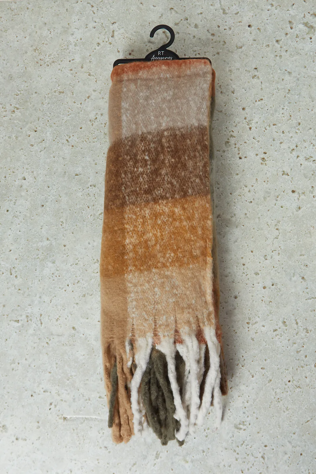 Women Multicolour Knitted Blanket Scarf